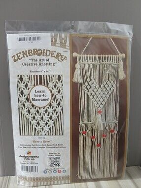 Macrame Wall Hanging Kit ~ Have a Heart ~ NEW